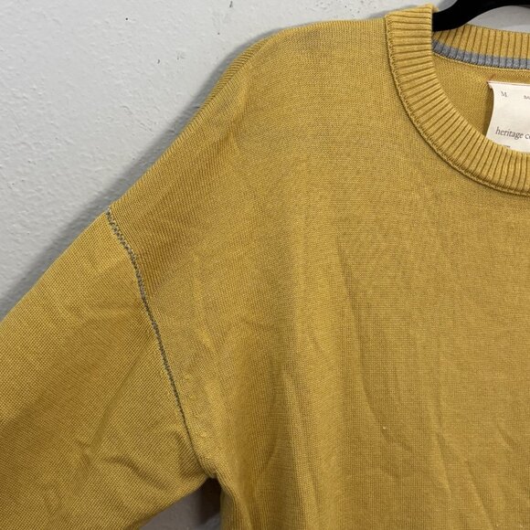 Banana Republic Heritage Collection Butter Yellow Silk/ Wool Sweater Size M - Picture 5 of 11